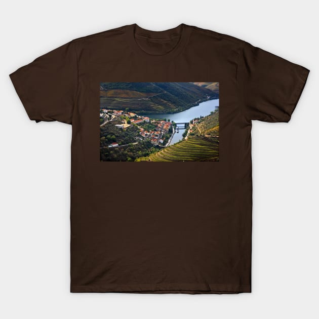Pinhao town & Douro river - Portugal T-Shirt by Cretense72